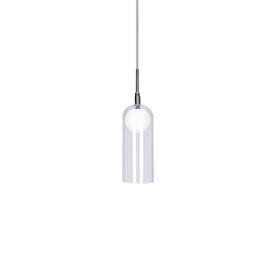 Kuzco PD19804-CH STYLO 4" PD Chrome 120V TRIAC/ELV LED 3000K 90CRI 8W