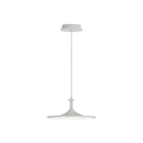 Alora PD418012WH ISSA 12" PENDANT MATTE WHITE 72" WIRE 120V TRIAC/ELV LED 3000K 90CRI 20W