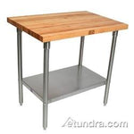 John Boos SNS16A SNS 84X36X1-3/4 W/SC-O & SHELF