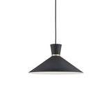 Kuzco 493216-BK/GD VANDERBILT 16" PD Black with Gold Detail 1 x 60W E26