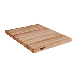 John Boos KCT2-7232-V Hard Rock Maple Butcher Block Island Counter Tops, 72" W x 32" D 2-1/4" H, Varnique Finish