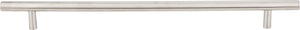 Elements 366SSMB 288 mm Center-to-Center Hollow Matte Black Stainless Steel Naples Cabinet Bar Pull