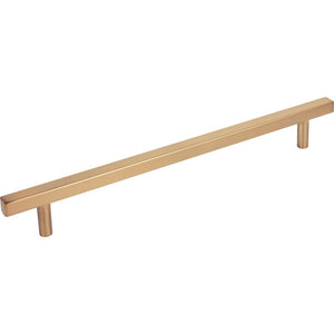 Jeffrey Alexander 845-12SBZ 12" Center-to-Center Satin Bronze Square Dominique Appliance Handle