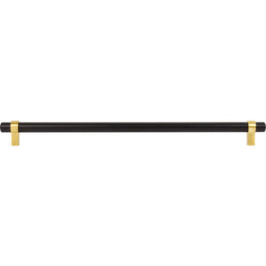 Jeffrey Alexander 5319MBBG 319 mm Center-to-Center Matte Black with Brushed Gold Key Grande Cabinet Bar Pull