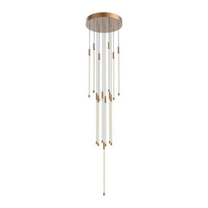 Kuzco MP75121-BG MOTIF 21" 13 HEAD MULTI-PENDANT VINTAGE BRASS 98W 120VAC WITH LED DRIVER 2700K 90CRI