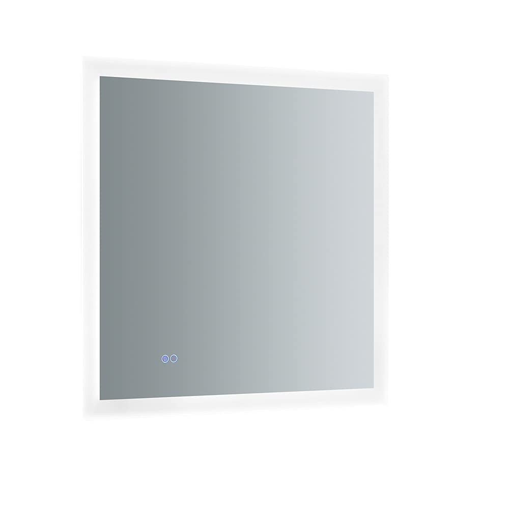 Fresca FMR013030 Fresca Angelo 30" Wide x 30" Tall Bathroom Mirror w/ Halo Style LED Lighting and Defogger