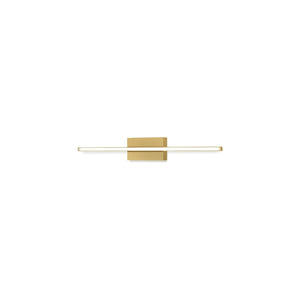 Kuzco WS18224-BG VEGA MINOR 24" WS Brushed Gold 120V TRIAC/ELV LED 3000K 90CRI 18W
