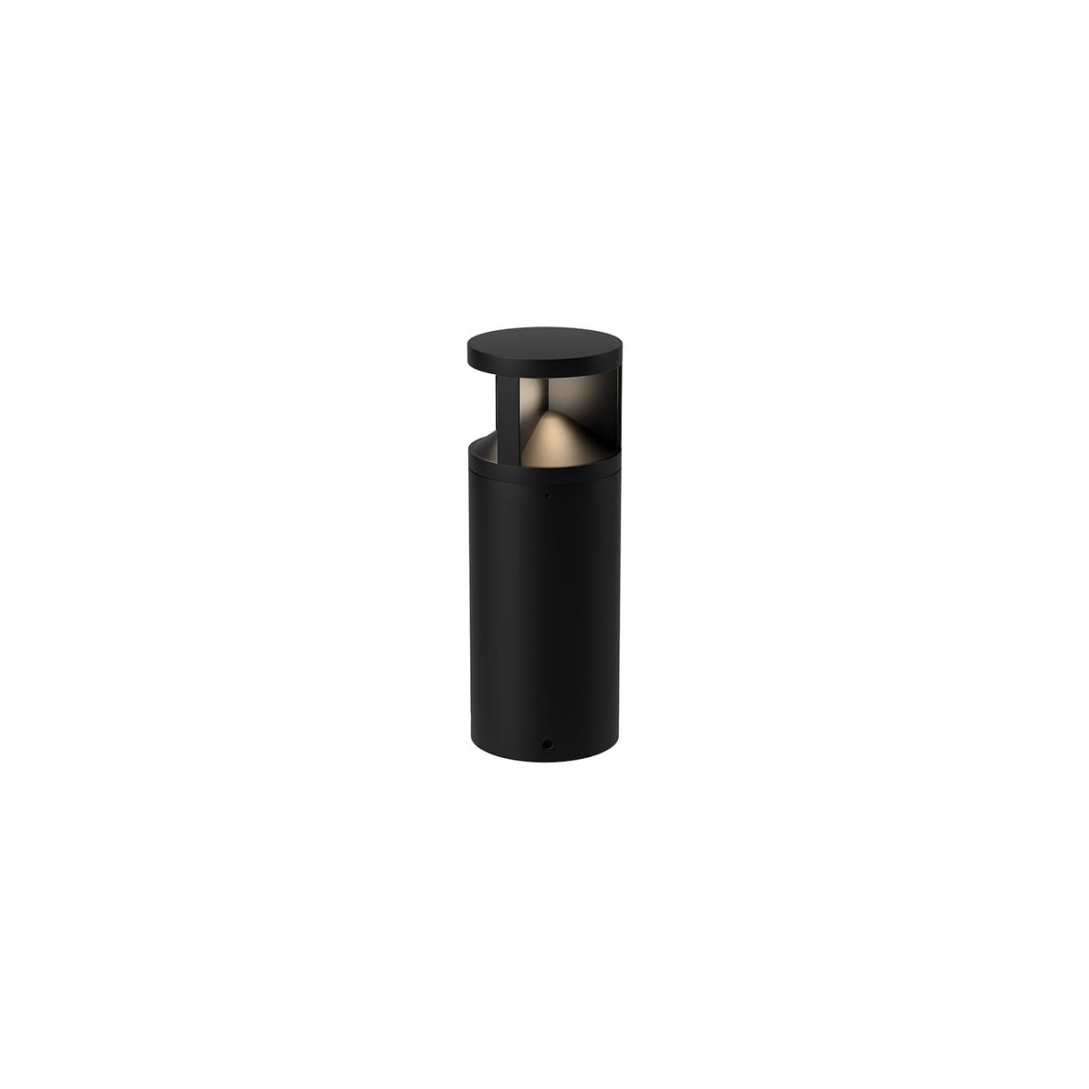 Kuzco EB82217-BK GLEN 17" EXTERIOR BOLLARD TEXTURED BLACK 120-277V TRIAC/ELV LED 3000K 80CRI 24W