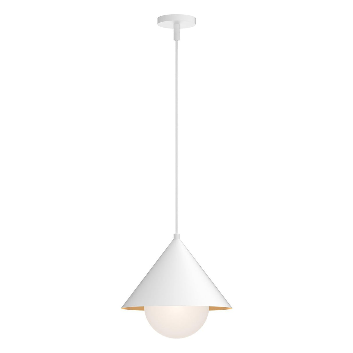 Alora PD485214WHOP REMY 14" PENDANT MATTE WHITE OPAL GLASS 72" WIRE E26 60W