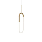 Kuzco PD95108-BG HURON 8" PD Brushed Gold 120V TRIAC/ELV LED 3000K 90CRI 12W