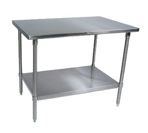 John Boos ST4-24120SSK Work Table - 120" 120"W x 24"D stainless steel