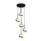 Alora MP301005MB GLOBO MULTI PENDANT LED MATTE BLACK