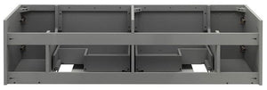 Fresca FCB6160GR-UNS-D Fresca Lucera 60" Gray Wall Hung Double Undermount Sink Modern Bathroom Cabinet