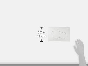 Geberit 115.770.11.5 Actuator Plate, 11.610&quotL x 6.890&quotW x 1.770&Quoth, Alpine White