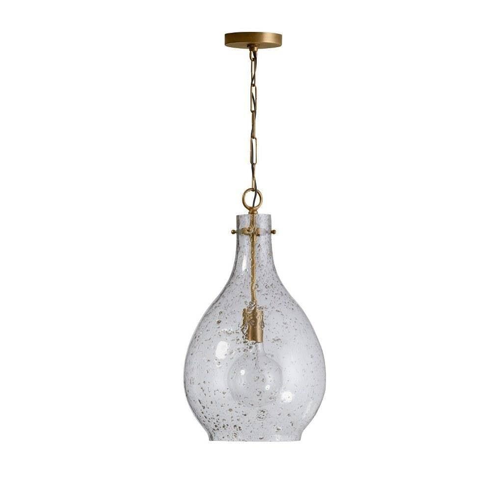 Capital Lighting 333813PA-472 Rabun 1 Light Pendant Patinaed Brass