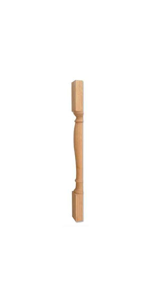 Hardware Resources P1S-WB 3-1/2" W x 1-3/4" D x 35-1/2" H White Birch Split Turned Post