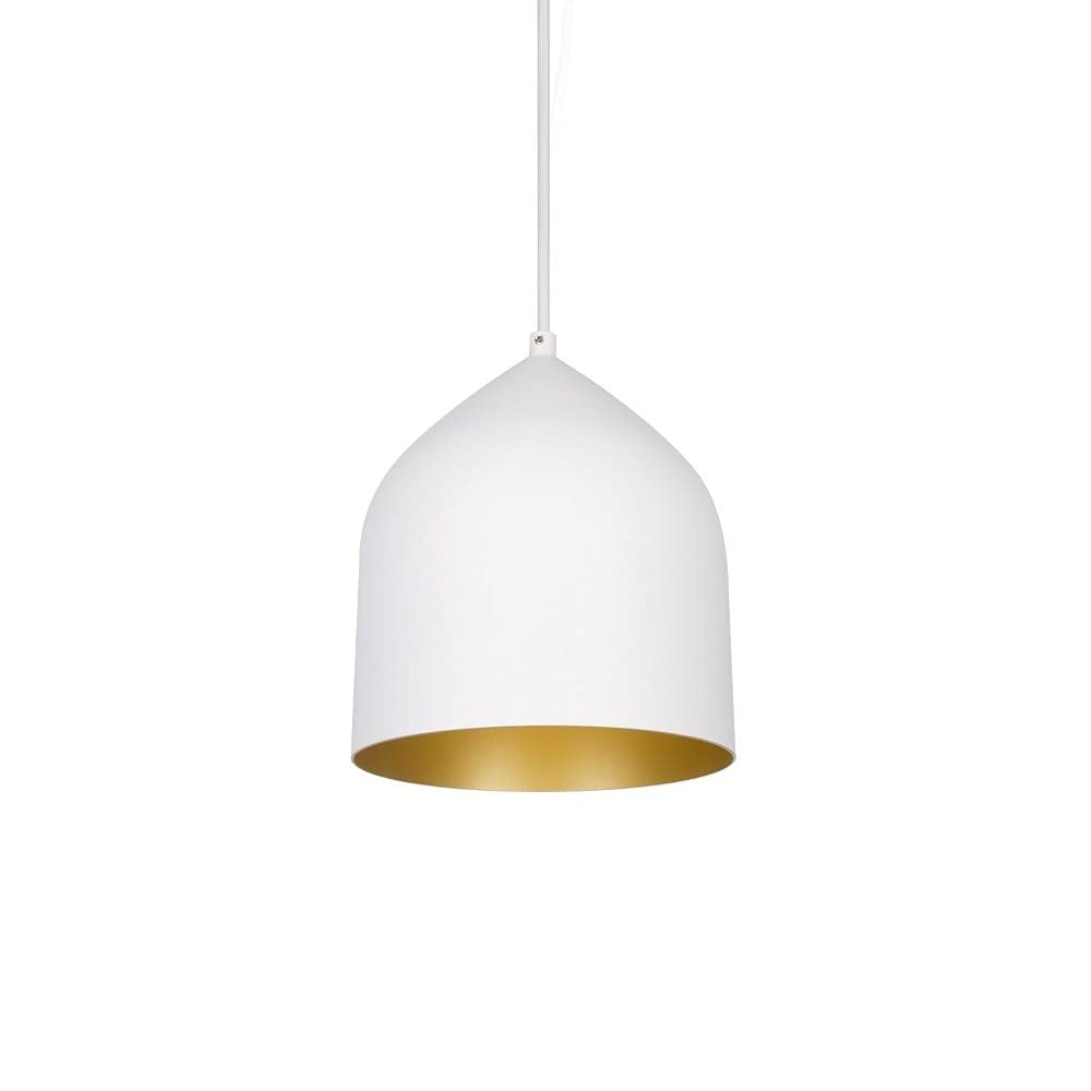 Kuzco 49108-WH/GD HELENA 8" PD White/Gold 1 x 60W E26