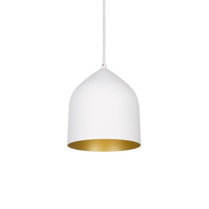 Kuzco 49108-WH/GD HELENA 8" PD White/Gold 1 x 60W E26