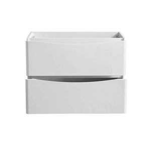 Fresca FCB9140WH Fresca Tuscany 40" Glossy White Free Standing Modern Bathroom Cabinet