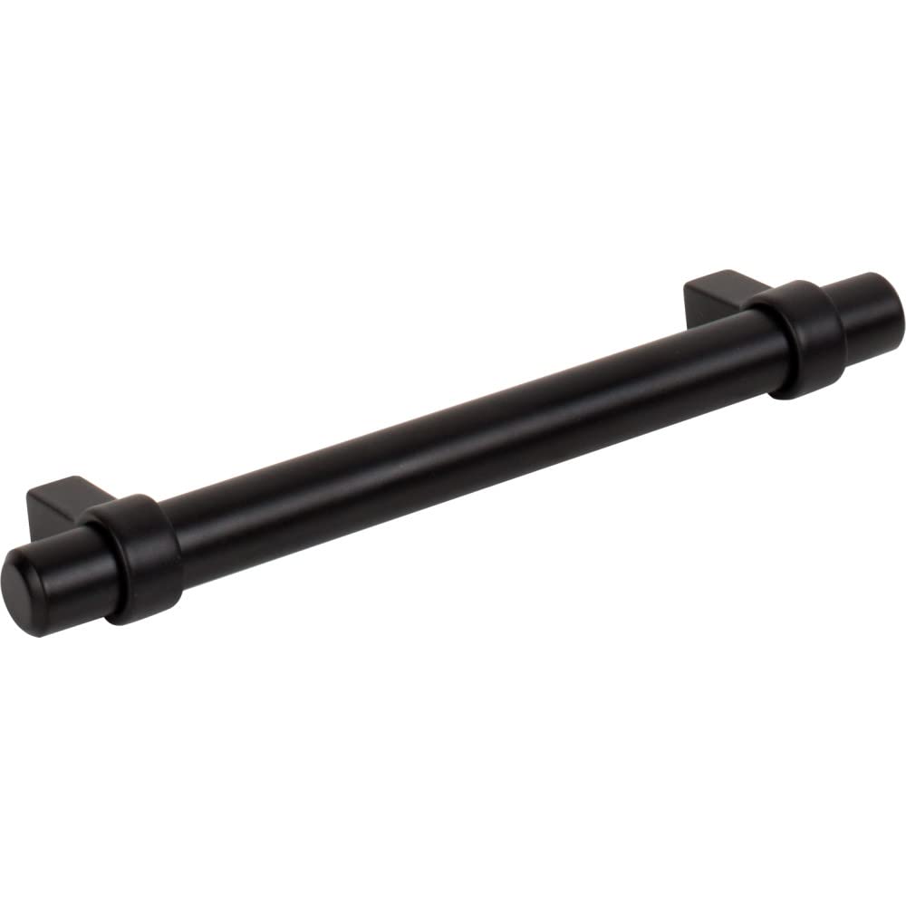 Jeffrey Alexander 5128MB 128 mm Center-to-Center Matte Black Key Grande Cabinet Bar Pull
