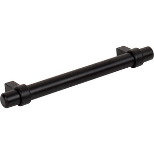Jeffrey Alexander 5128MB 128 mm Center-to-Center Matte Black Key Grande Cabinet Bar Pull