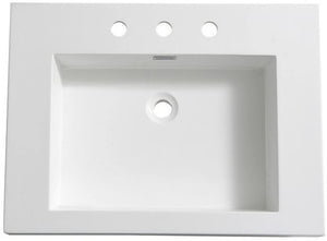 Fresca FVS8070WH Fresca Potenza 28" White Integrated Sink / Countertop