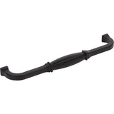 Jeffrey Alexander 278-192MB 192 mm Center-to-Center Matte Black Audrey Cabinet Pull