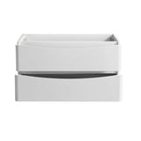 Fresca FCB9036WH Fresca Tuscany 36" Glossy White Wall Hung Modern Bathroom Cabinet