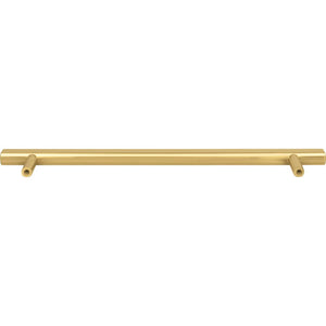 Jeffrey Alexander 845-12BG 12" Center-to-Center Brushed Gold Square Dominique Appliance Handle