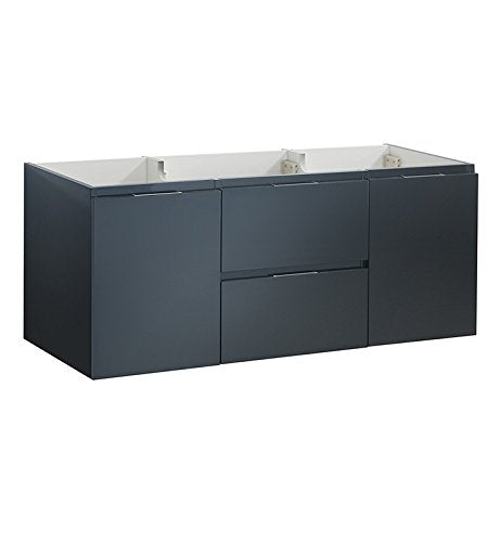 Fresca FCB8348GG Fresca Valencia 48" Dark Slate Gray Wall Hung Single Sink Modern Bathroom Cabinet
