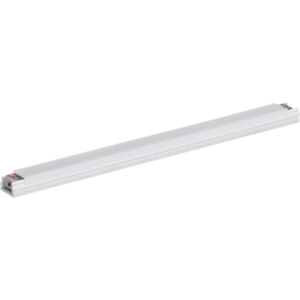 Task Lighting LR1P724V12-02W3 8-5/8" 69 Lumens 24-volt Accent Output Linear Fixture, Fits 12" Wall Cabinet, 2 Watts, Flat 007 Profile, Single-white, Soft White 3000K