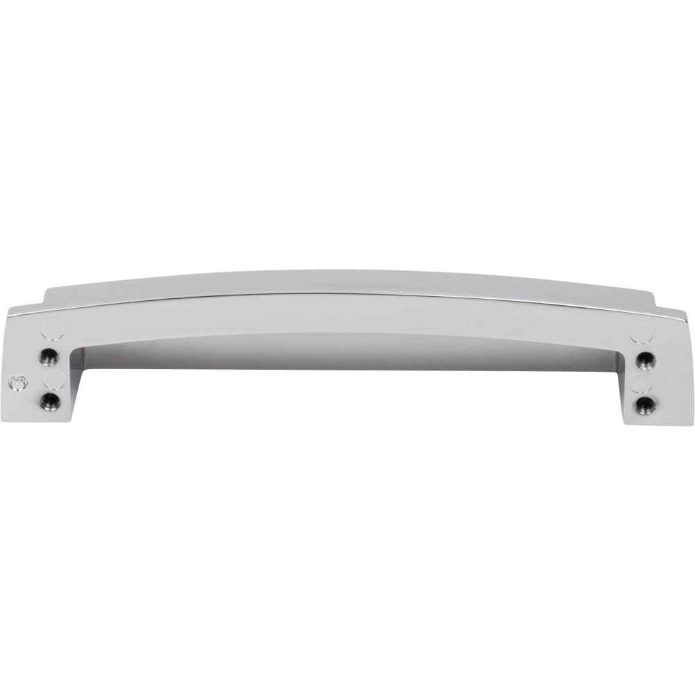 Jeffrey Alexander 141-128PC 128 mm Center Polished Chrome Square-to-Center Square Renzo Cabinet Cup Pull