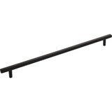 Jeffrey Alexander 845-305MB 305 mm Center-to-Center Matte Black Square Dominique Cabinet Bar Pull
