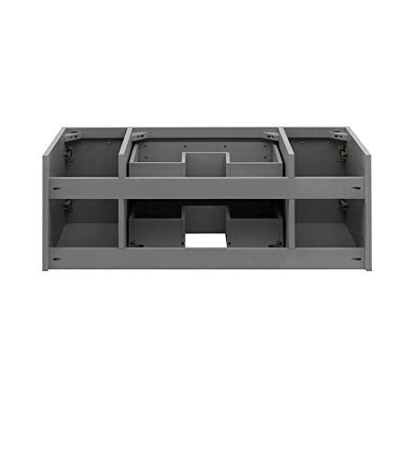 Fresca FCB6142GR-VSL Fresca Lucera 42" Gray Wall Hung Vessel Sink Modern Bathroom Cabinet