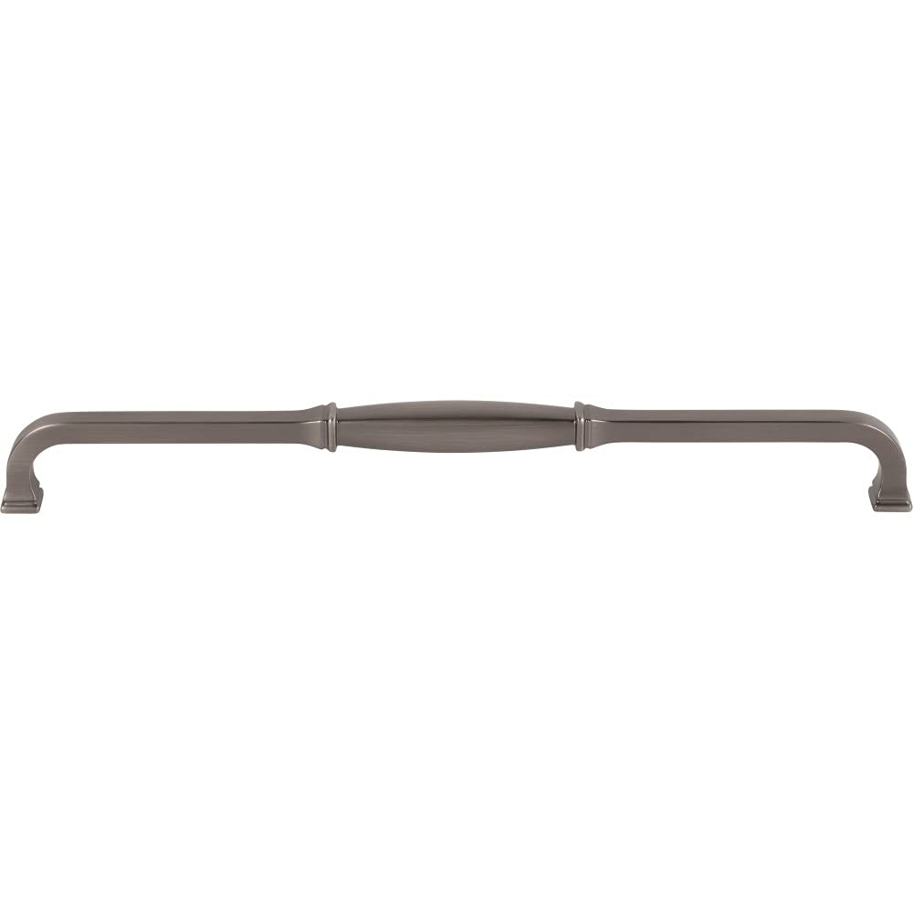 Jeffrey Alexander 278-305BNBDL 305 mm Center-to-Center Brushed Pewter Audrey Cabinet Pull