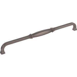 Jeffrey Alexander 278-305BNBDL 305 mm Center-to-Center Brushed Pewter Audrey Cabinet Pull