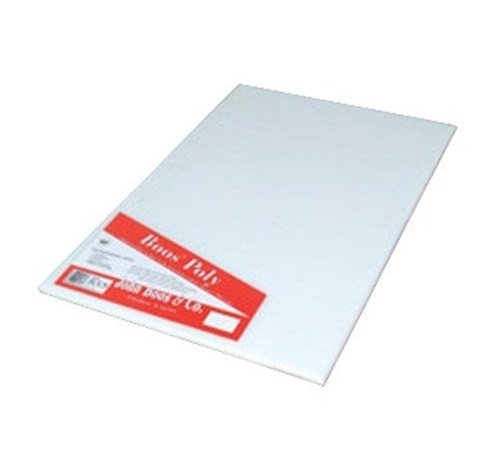 John Boos P1083N Non Shrink Poly 1000 Pure White Cutting Board, 18 x 1 inch - each.