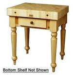 John Boos CUCR04-SHF Cucina Rustica Island with Shelf 30x24x35