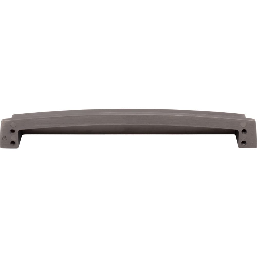 Jeffrey Alexander 141-192BNBDL 192 mm Center Brushed Pewter Square-to-Center Square Renzo Cabinet Cup Pull