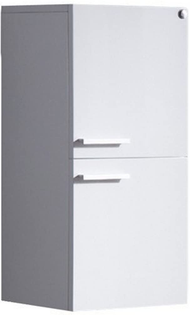 Fresca FST8091WH Fresca White Bathroom Linen Side Cabinet w/ 2 Storage Areas