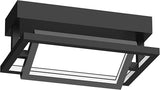 Kuzco SF16212-BK MONDRIAN 12" SEMI FLUSH BLACK 31W 120VAC WITH LED DRIVER 3000K 90CRI