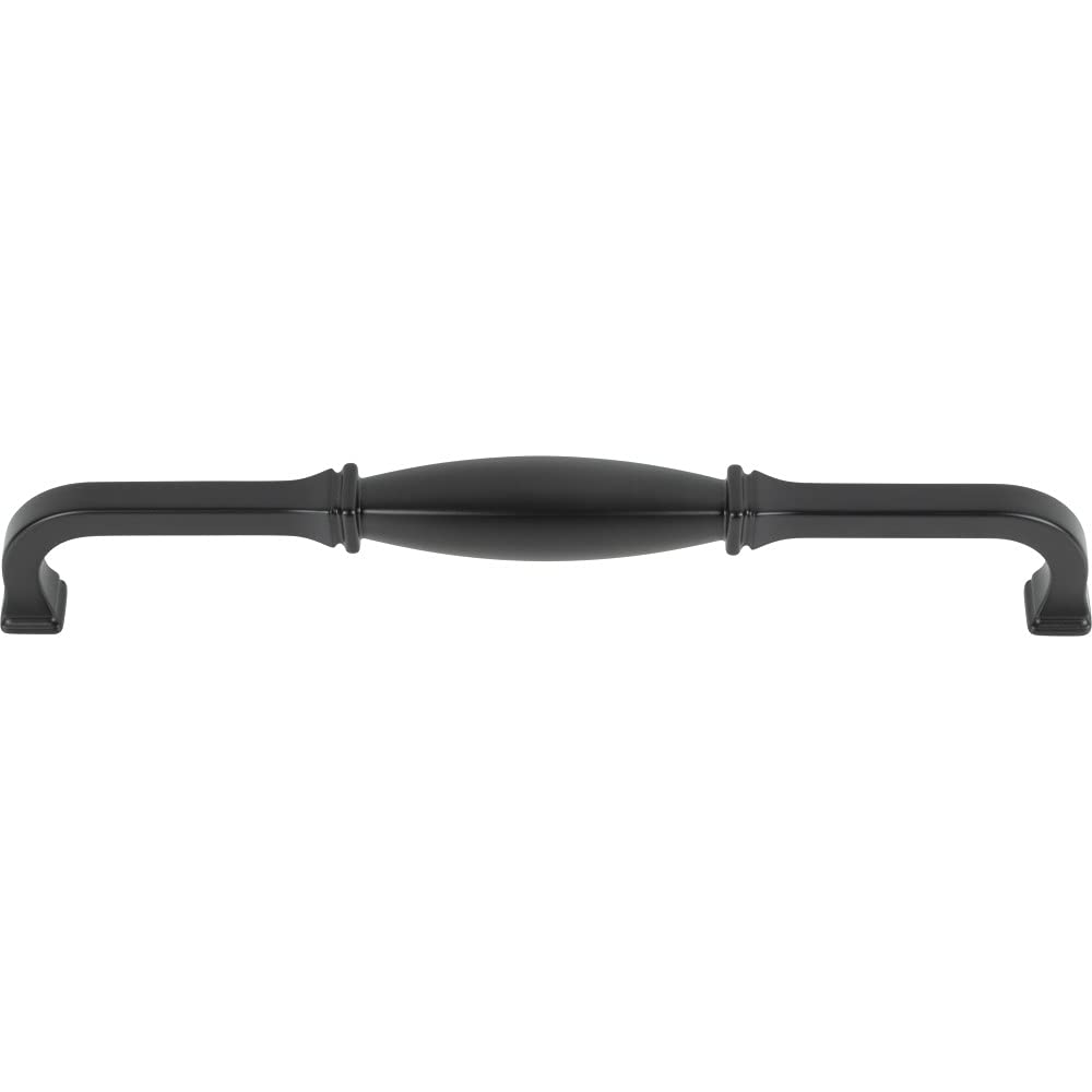 Jeffrey Alexander 278-18MB 18" Center-to-Center Matte Black Audrey Appliance Handle