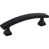 Elements 449-3MB 3" Center-to-Center Matte Black Square Hadly Cabinet Pull
