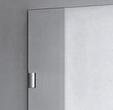 Genius Plus Frameless Shower Door Size fits for Width of 57' - 61'' * H76'' with a Side Panel in Matte Black Premium Hardware Finish, Low Iron Tempered Glass Included(59'') …