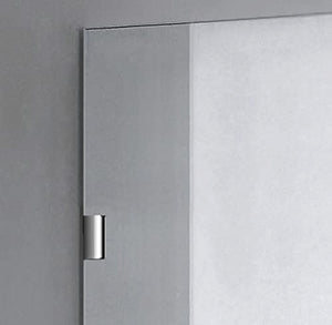 Genius Plus Frameless Shower Door Size fits for Width of 57' - 61'' * H76'' with a Side Panel in Matte Black Premium Hardware Finish, Low Iron Tempered Glass Included(59'') …