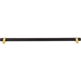 Jeffrey Alexander 5319MBBG 319 mm Center-to-Center Matte Black with Brushed Gold Key Grande Cabinet Bar Pull