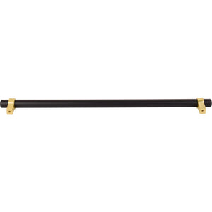 Jeffrey Alexander 5319MBBG 319 mm Center-to-Center Matte Black with Brushed Gold Key Grande Cabinet Bar Pull