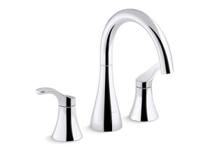 Kohler T26426-4-CP SIMPLICE Deck-mount bath faucet trim, Polished Chrome