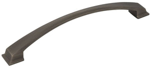 Jeffrey Alexander 944-192BNBDL 192 mm Center-to-Center Brushed Pewter Arched Roman Cabinet Pull