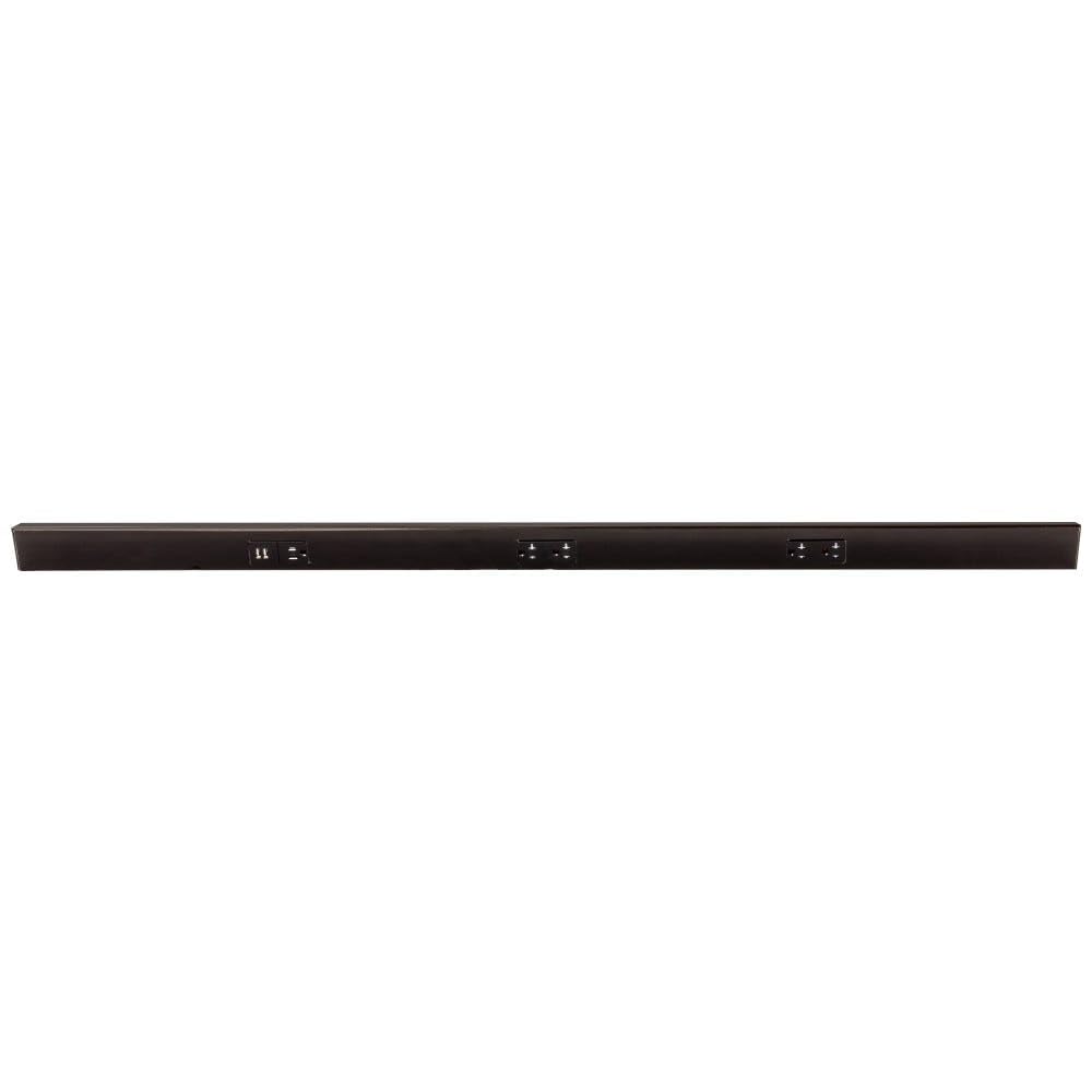 Task Lighting TRU48-3BD-P-BK 48" TR USB Series Angle Power Strip with USB, Black Finish, Black Receptacles